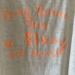 Lagaci White Orange Cotton Blend Summer Beach Soft Short Sleeve SZ S #1970 Photo 5