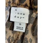 A New Day A‎ New Day Brown Cheetah Flowy Shorts Pleated Pockets Elastic/ Tie Size Small Photo 4