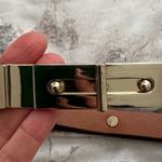 Club Monaco  leather Brown Belt with gold buckle, size XS elegant classic boho Photo 3