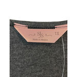 SJS Tunic T Shirt Womens 1X Gray Rinestone Flower Love Faith Hope Scoop Neck NWT Photo 5