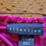 Attention  Ruffle Front V-Neck Sleeveless Tank Top Hot Pink Size Medium Photo 3