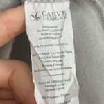 Carve Designs Rowayton Cowl-Neck Sweatshirt Gray Women Sz Large Kangaroo Pocket Photo 7