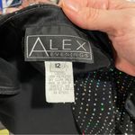 Alex Evenings Y2K black qnd bling maxi dress and matching jacket comfy jersey Photo 4