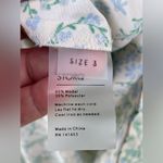 STORQ maternity dress shirt floral print size 3 /medium Green Photo 7