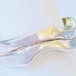 Sterling Silver  WAVE Abstract Design Ring Sz 6 Photo 3