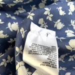 Uniqlo Cotton Silk Long-Sleeve Tunic in Blue Floral Photo 13