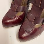 Dolce Vita Ostrich leather gladiator platform heels size 7 A9 Red Photo 3