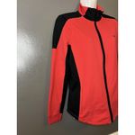 Ralph Lauren Lauren Jacket Womens Small Red Black Full Zip Track Sport Athletic Photo 1
