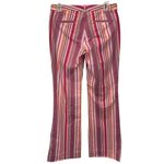The Limited  Drew Fit Striped Pants Size 4 Pink Orange‎ Career Casual Photo 2