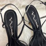 Nina Black Satin Embellished Luster Heels Size 10m | Color: Black B-24 Photo 10