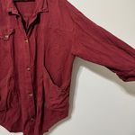 Anthropologie  Avery Embroidered Kimono Jacket Size Large Oversized Button Up Photo 5