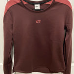 Nike Therma-Fit Training Womens Crewneck Sweatshirtshirt Size S Burgundy Photo 0