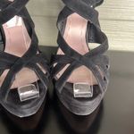 Miu Miu Black Caged Slingback Platform Sandals Photo 2