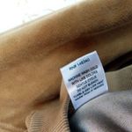 AMO Velour Sweatshirt Womens S 70s Gold Beige V Photo 8