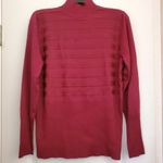 August Silk Mulled Wine Stripe Long Sleeve Turtleneck Medium Photo 2