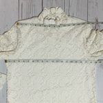 Coldwater Creek Off-White Lace Mock Turtleneck Top Size M Photo 10