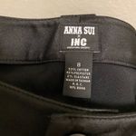 Anna Sui  X INC Wide Leg Satin Black Western Style Pants Size 8 Photo 3