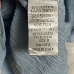 Umgee Boho Bohemian Tunic Blouse Top Carolina Blue Braided Detail Sz M EUC Photo 9