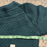 Crown & Ivy  large women’s textured boatneck sweater long sleeve dark green NWT Photo 1