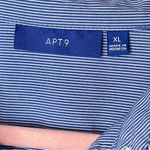 Apt. 9 ❄️3/$18  Blue & White Pinstripe Button Down with Roll Tab Sleeves, XL Photo 5