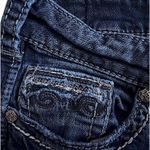 Silver Jeans Co Womens Suki Flap Capris Dark Wash Embroidered Sequin Curvy Photo 4