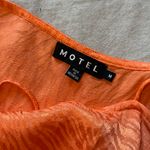 Motel orange zebra mini dress Photo 5