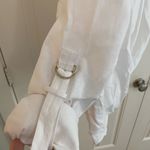 ZARA  White Women's Tie-Front Blouse Photo 2