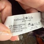 Natural Life  Women Burgundy Ribbed Turtleneck Button Detail Sweater Size L Photo 5