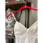 superdown  Rocky Denim Spaghetti Strap Bodysuit White Womens Size XS Photo 6