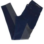 Rag and Bone  Womens The Grand Prix Motocross Leather Chevron Jeans Midnight Size 2 Photo 3