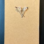 Blue Paisley Teardrop Dangle Pierced Earrings Photo 2