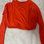 Gymshark Orange Cropped Long Sleeve Top Photo 2
