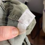 J. Jill linen Blend linen stretch cropped pull on pants‎ olive green size medium Photo 6