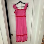 Pink and Red Ruffle Maxi Dress Size M Photo 2