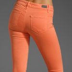Paige Citrus Peach Peg Super Skinny Jean Photo 6