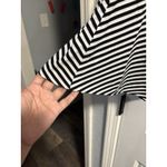 POL  Women's Striped Sleeveless Tunic Dress Size Medium Black White Mock Neck Photo 3