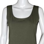 Joseph Ribkoff  Shirt Women 4 Olive Green Tank Shell Layering Neutral Minimalist‎ Photo 4