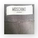 Moschino new Jeans ā Chic Floral Silk Detail Stretch Skirt ā Gunmetal Black ā 8 Photo 9