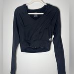 The North Face  Flashdry Cropped Faux Wrap Hoodie Activewear Sz XS Photo 1