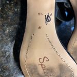 Splendid Black Leather Ankle Strap Block Heel Shoes Size 9.5 Photo 4