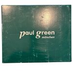 Paul Green  Black Suede Peep toe ankle bootie heels stacked platform,Size 4.5 NWB Photo 12