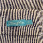 J. McLaughlin  Mallorca Linen Asymmetrical-Layer Blue & White Striped Skirt‎ Photo 5