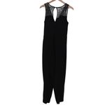 French Connection Black Lace Trim Keyhole Neck Sleeveless Jumpsuit Pants Size 8 Photo 5