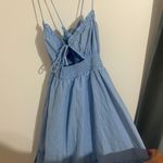 Princess Polly Blue Cutout Summer Dress Photo 0