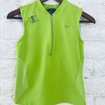 Nike DRI FIT womens M Green cropped tank top Photo 1