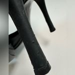 Sergio Rossi Black Pointy Toe Ankle Strap Leather Heels Pumps size 37 6.5 Photo 13