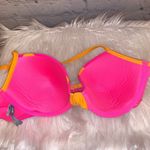 Aerie  Blakey Hot Pink & Orange Polka Dot Bikini Photo 5