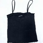 Brandy Melville  Smocked Ally Tank Top - Black Photo 2