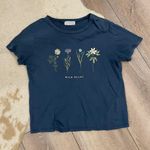 urban nation Wild Heart Floral Blue Graphic Tee Photo 0