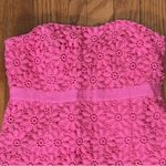 Lilly Pulitzer  Bowen Lace Dress Strapless Pink size 0 Photo 4